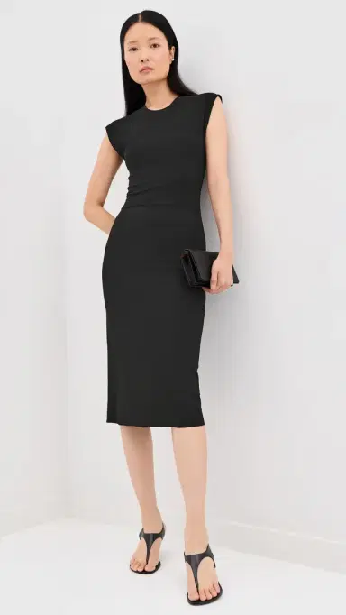 Jil Sander Crew Neck Dress Black | Thumbnail 2 Jil Sander Crew Neck Dress Black | Thumbnail 2