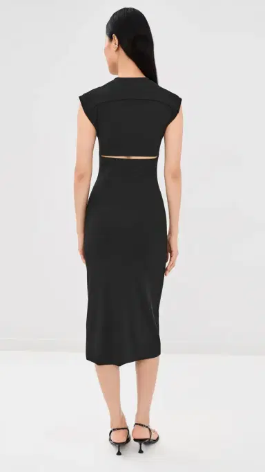 Jil Sander Crew Neck Dress Black | Thumbnail 3 Jil Sander Crew Neck Dress Black | Thumbnail 3