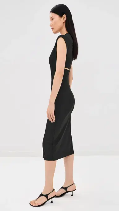 Jil Sander Crew Neck Dress Black | Thumbnail 4 Jil Sander Crew Neck Dress Black | Thumbnail 4