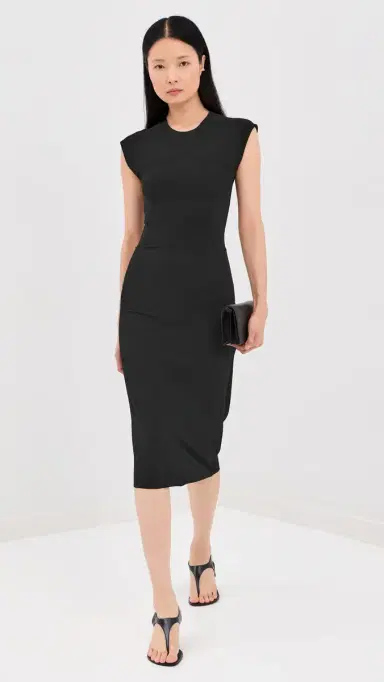 Jil Sander Crew Neck Dress Black | Thumbnail 5 Jil Sander Crew Neck Dress Black | Thumbnail 5
