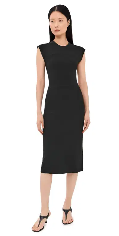 Jil Sander Crew Neck Dress Black | Thumbnail 1 Jil Sander Crew Neck Dress Black | Thumbnail 1