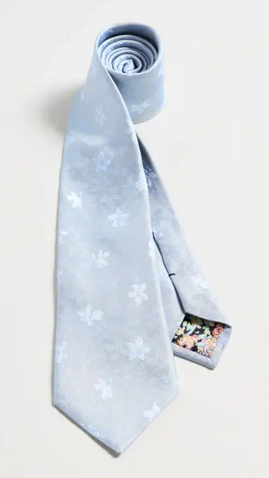 Paul Smith Tonal Floral Tie Light/Pastel Blue | Thumbnail 2 Paul Smith Tonal Floral Tie Light/Pastel Blue | Thumbnail 2