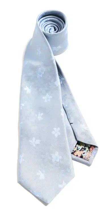 Paul Smith Tonal Floral Tie Light/Pastel Blue | Thumbnail 1 Paul Smith Tonal Floral Tie Light/Pastel Blue | Thumbnail 1