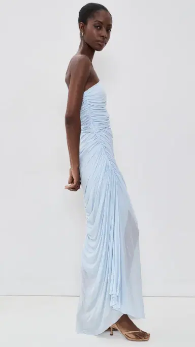 A.L.C. A. L.C. Cleo Maxi Dress Sky Blue | Thumbnail 4