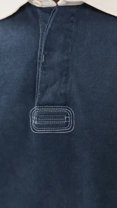 Corridor Washed Rugby hirt Navy | Thumbnail 6