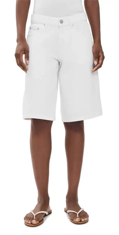 DL1961 Abby Relaxed Denim Shorts White | Thumbnail 1 DL1961 Abby Relaxed Denim Shorts White | Thumbnail 1