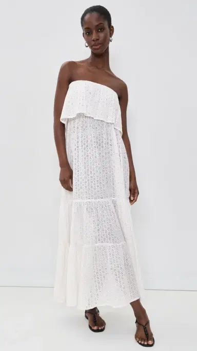 RESA Joni Maxi Dress White Eyelet S | Thumbnail 2