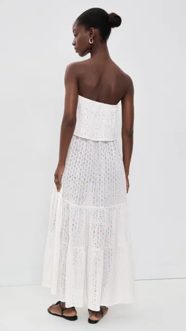 RESA Joni Maxi Dress White Eyelet S | Thumbnail 3