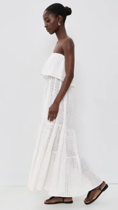 RESA Joni Maxi Dress White Eyelet S | Thumbnail 4