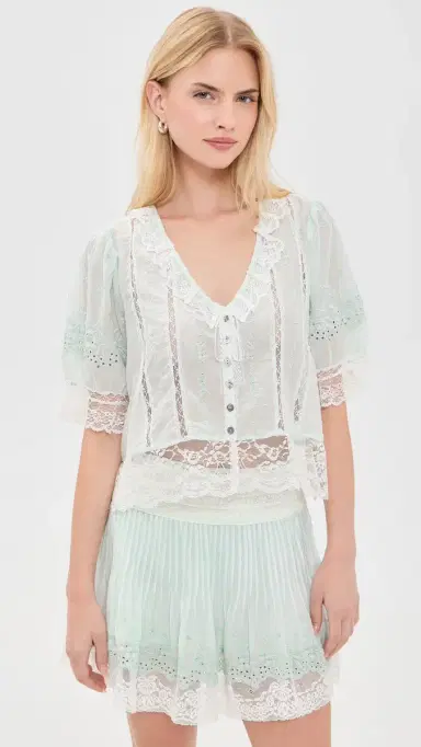 LoveShackFancy Maurelle Top | Thumbnail 2 LoveShackFancy Maurelle Top | Thumbnail 2