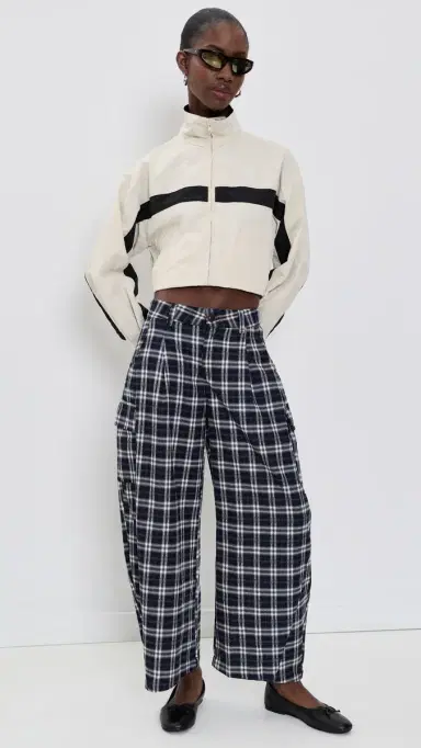 LIONESS Nova Pants Navy Plaid | Thumbnail 5 LIONESS Nova Pants Navy Plaid | Thumbnail 5