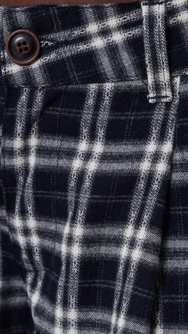 LIONESS Nova Pants Navy Plaid | Thumbnail 6 LIONESS Nova Pants Navy Plaid | Thumbnail 6