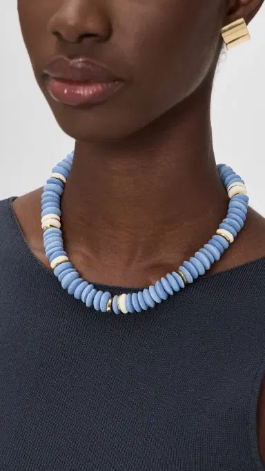 Lizzie Fortunato Laguna Necklace Sky Blue One Size | Thumbnail 3