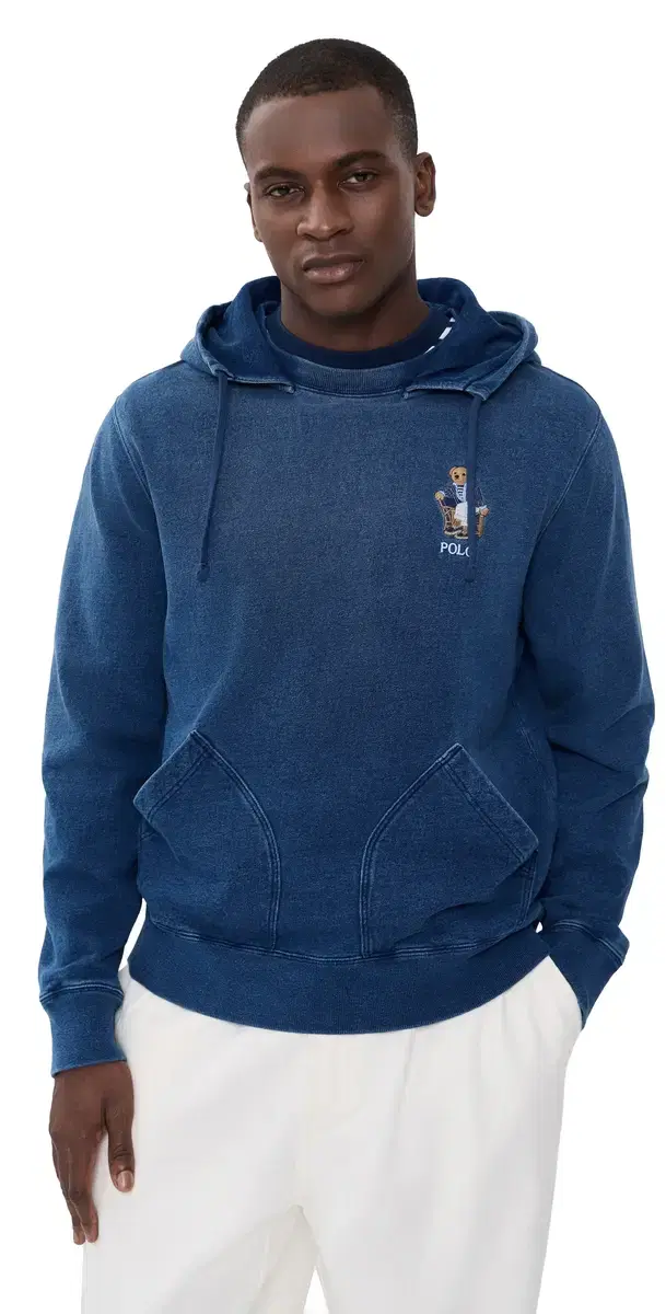 Polo Ralph Lauren Original abel Indigo Terry Newport Bear Hoodie Newport Bear/Dark Indigo