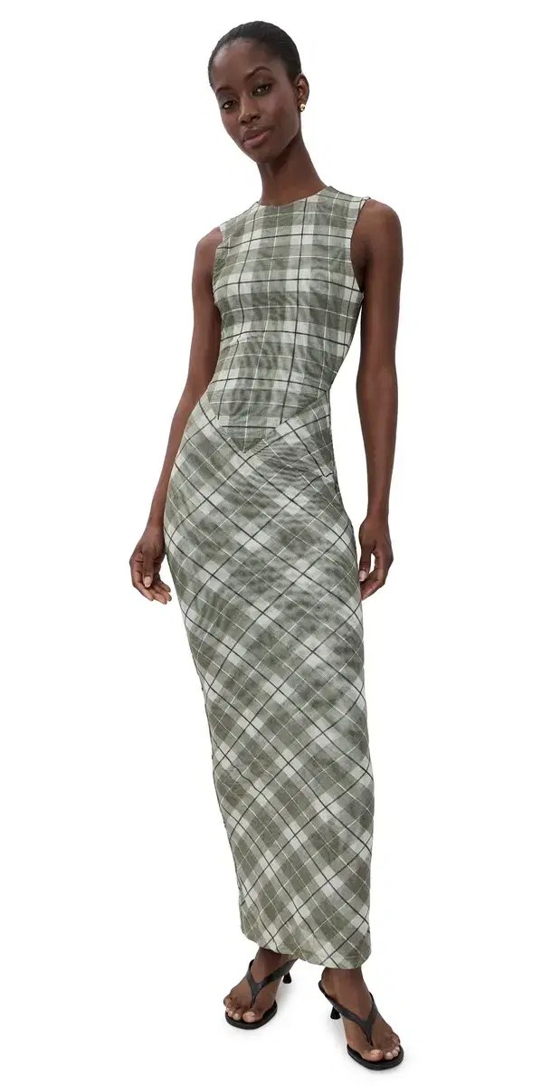 Krisa Maxi Dress tevie Plaid
