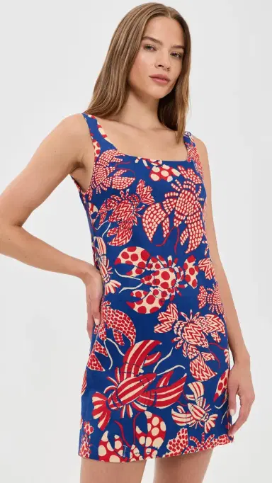 Farm Rio Lobster Linen Mini Dress | Thumbnail 2