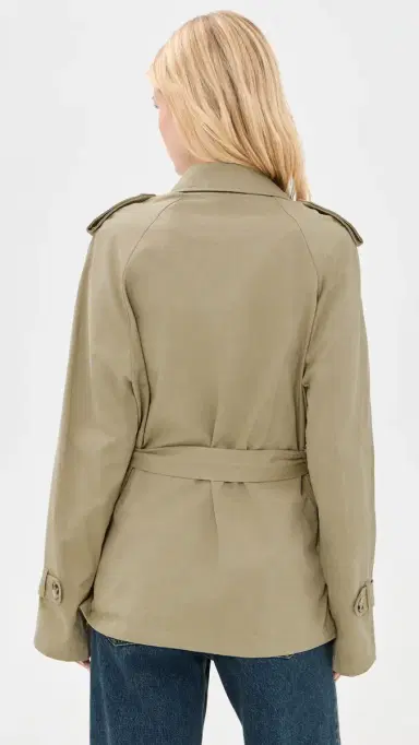 LIONESS Cropped Trencherous Coat Tan | Thumbnail 3