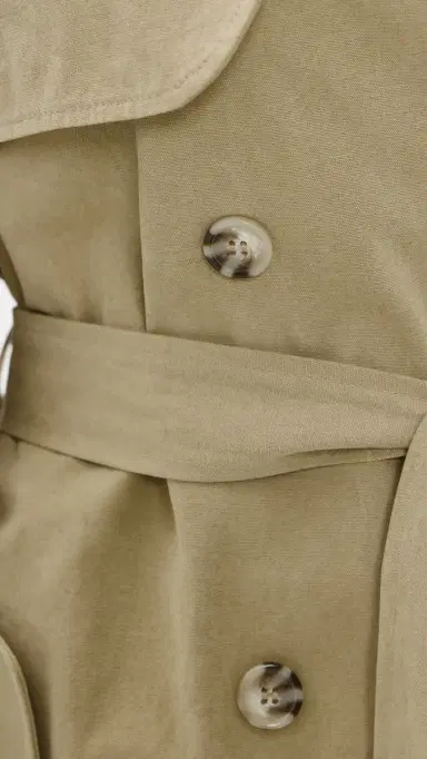 LIONESS Cropped Trencherous Coat Tan | Thumbnail 6