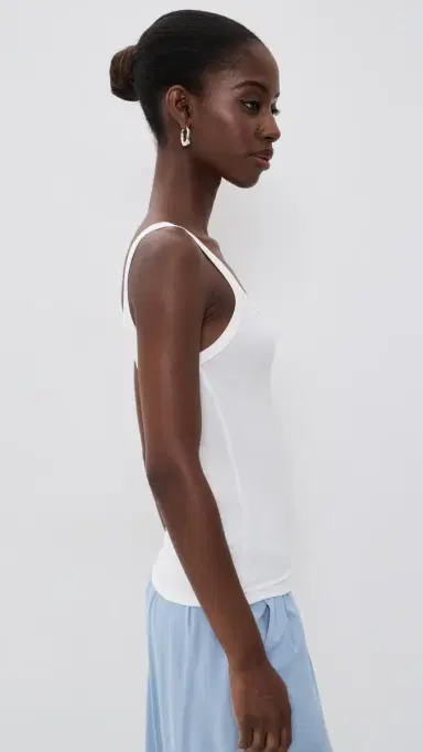 Jamie Haller The Undershirt Rib Tank White | Thumbnail 4 Jamie Haller The Undershirt Rib Tank White | Thumbnail 4