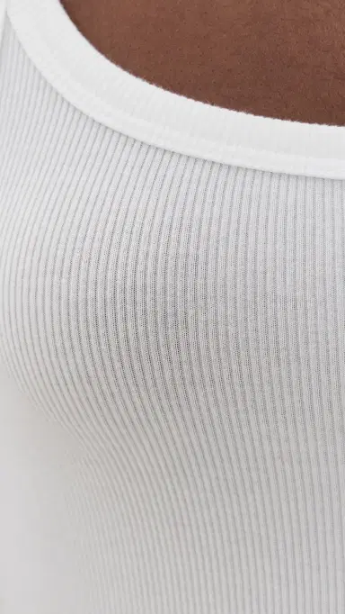 Jamie Haller The Undershirt Rib Tank White | Thumbnail 6 Jamie Haller The Undershirt Rib Tank White | Thumbnail 6
