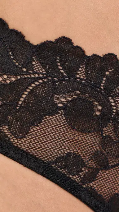 Natori Peony Bikini Panties Black L | Thumbnail 5