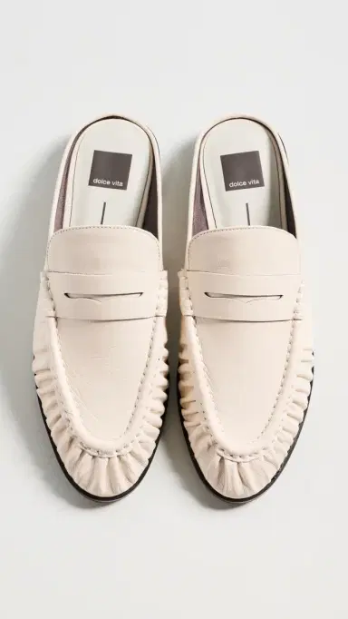 Dolce Vita Betzy Mules Creme Leather 7 | Thumbnail 5