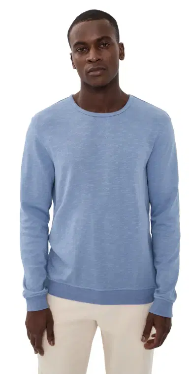 Onia Slub Terry Crewneck oft Blue | Thumbnail 1