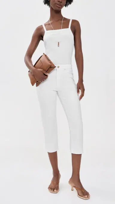 DL1961 Kristy Capri Pants White | Thumbnail 5 DL1961 Kristy Capri Pants White | Thumbnail 5