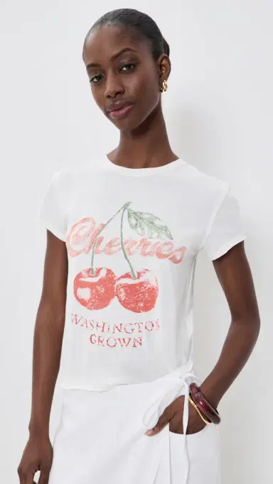 Free People Nova Graphic Tee Cherry Combo L | Thumbnail 2 Free People Nova Graphic Tee Cherry Combo L | Thumbnail 2