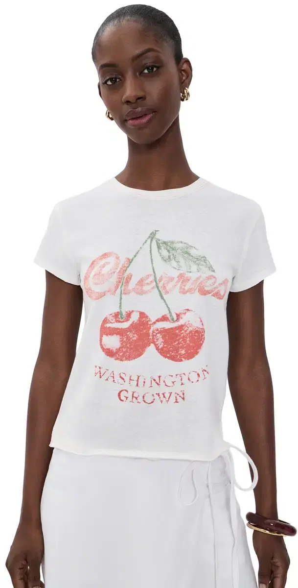 Free People Nova Graphic Tee Cherry Combo