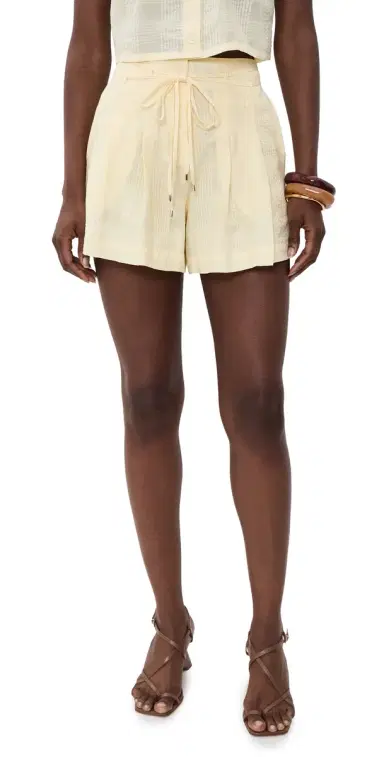 HEVRON Aster Shorts Butter Plaid | Thumbnail 1 HEVRON Aster Shorts Butter Plaid | Thumbnail 1