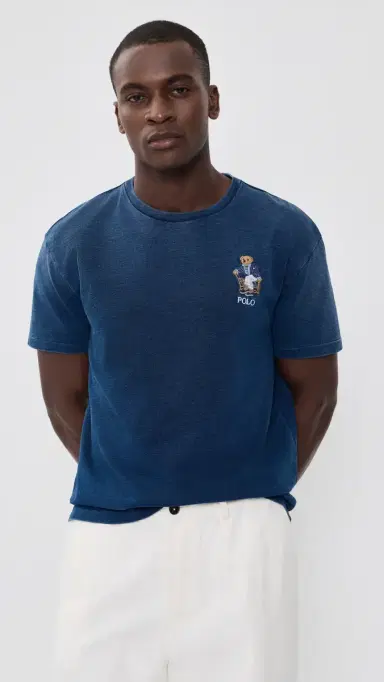 Polo Ralph Lauren Original Label Jersey Newport Bear Tee Newport Bear/Dark Indigo | Thumbnail 2