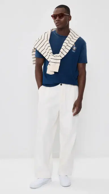 Polo Ralph Lauren Original Label Jersey Newport Bear Tee Newport Bear/Dark Indigo | Thumbnail 5
