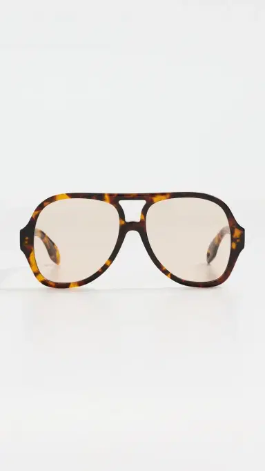Elisa Johnson Maren Sunglasses Brown Tortoise One Size | Thumbnail 2