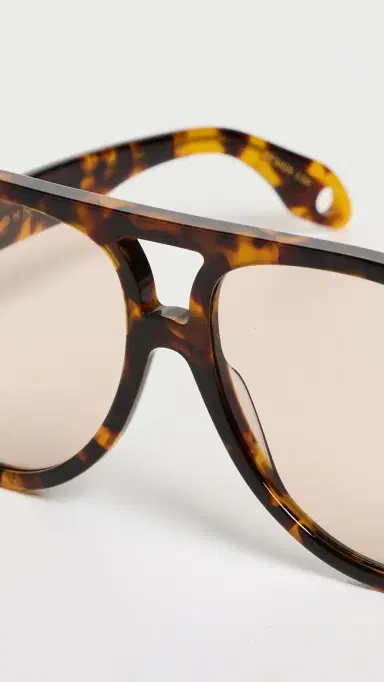 Elisa Johnson Maren Sunglasses Brown Tortoise One Size | Thumbnail 5