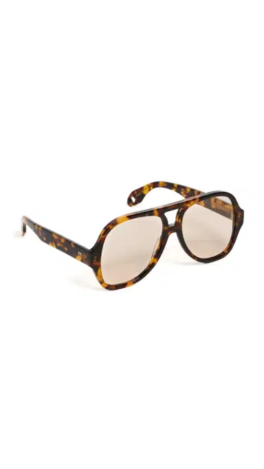 Elisa Johnson Maren Sunglasses Brown Tortoise One Size | Thumbnail 6