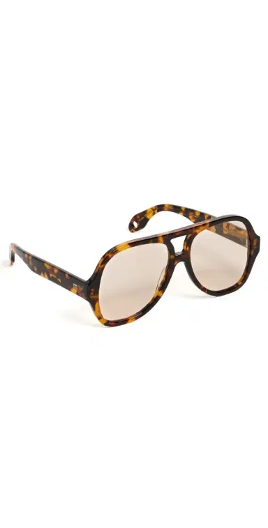 Elisa Johnson Maren Sunglasses Brown Tortoise One Size | Thumbnail 1