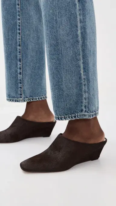 Dolce Vita Hilah Mules Chestnut Calf Hair | Thumbnail 3