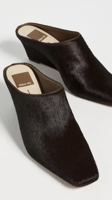 Dolce Vita Hilah Mules Chestnut Calf Hair | Thumbnail 5