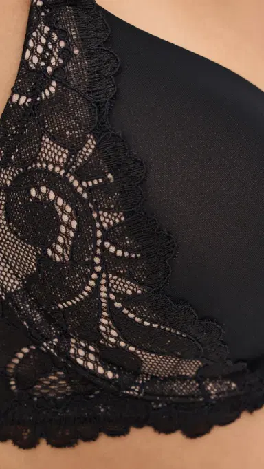 Natori Peony Demi T-Shirt Bra Black/Cafe | Thumbnail 6