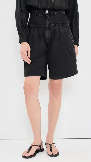 ISABEL MARANT ÉTOILE Iselle Denim Shorts Faded Black 38 | Thumbnail 2 ISABEL MARANT ÉTOILE Iselle Denim Shorts Faded Black 38 | Thumbnail 2