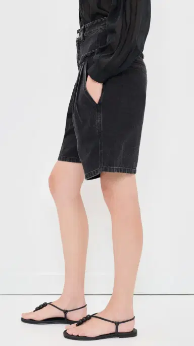 ISABEL MARANT ÉTOILE Iselle Denim Shorts Faded Black 38 | Thumbnail 4 ISABEL MARANT ÉTOILE Iselle Denim Shorts Faded Black 38 | Thumbnail 4
