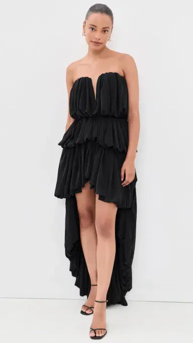 Ronny Kobo Aly Midi Dress Black | Thumbnail 2