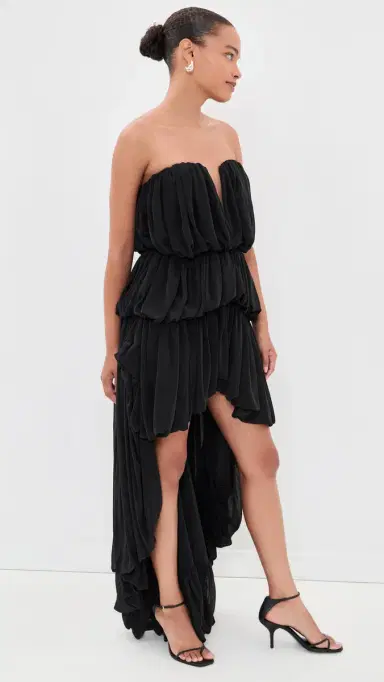 Ronny Kobo Aly Midi Dress Black | Thumbnail 4