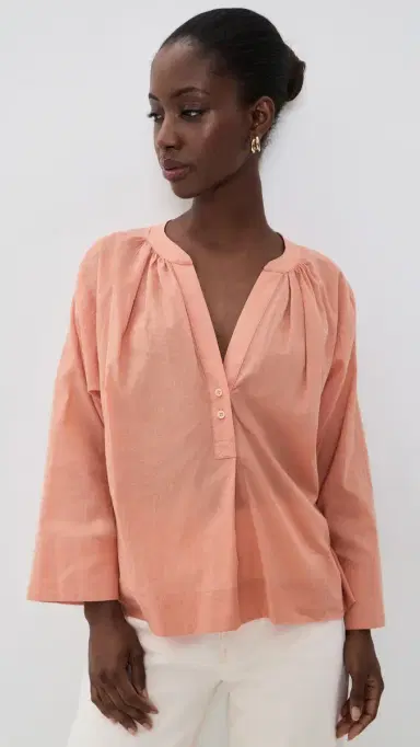 Jamie Haller The Pascale Blouse Dusty Peach M | Thumbnail 3 Jamie Haller The Pascale Blouse Dusty Peach M | Thumbnail 3
