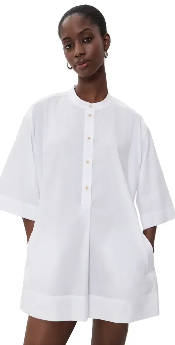 The Caftan Mini Dress White