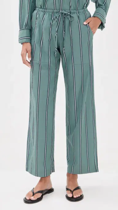 DONNI. The Pop Stripe Drawstring Pants Sage | Thumbnail 2 DONNI. The Pop Stripe Drawstring Pants Sage | Thumbnail 2