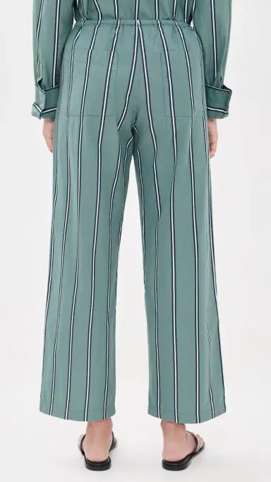 DONNI. The Pop Stripe Drawstring Pants Sage | Thumbnail 3 DONNI. The Pop Stripe Drawstring Pants Sage | Thumbnail 3