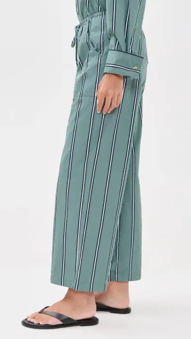 DONNI. The Pop Stripe Drawstring Pants Sage | Thumbnail 4 DONNI. The Pop Stripe Drawstring Pants Sage | Thumbnail 4