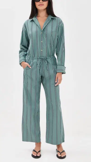 DONNI. The Pop Stripe Drawstring Pants Sage | Thumbnail 5 DONNI. The Pop Stripe Drawstring Pants Sage | Thumbnail 5